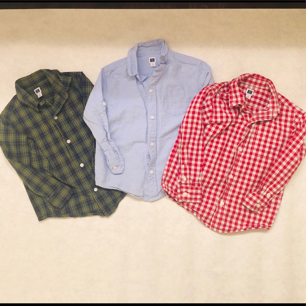 Janie and Jack Boys Size 3T Lot of 3 Dress Shirts